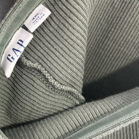 GAP ribbed halter midi dress in vintage palm XXL - Picture 7 of 12